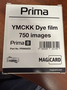 Magicard Prima 833 YMCKK Color Ribbon - 750 Prints *SEALED NIB* Dual Sided! - Afbeelding 1 van 4
