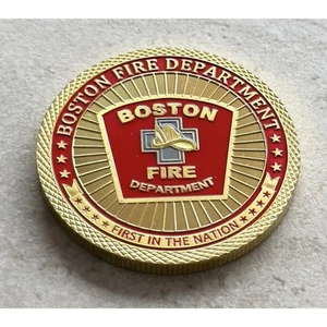 BOSTON Fire Dept. Challenge Coin. Fast Shipping! - Picture 1 of 2