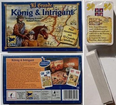 Hans im Glück 48113 EL Grande König und Intrigant Erweiterung .Karten ungeöffnet - Bild 1 von 4