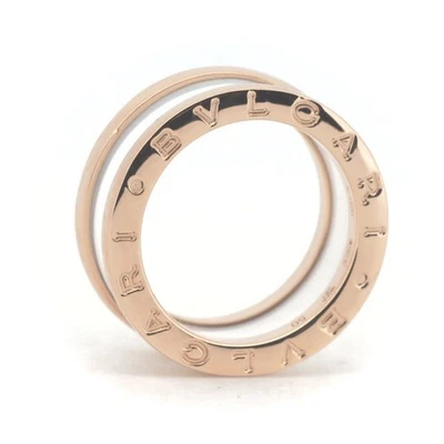 Bulgari BZERO ONE Cerâmica #10 Branco K18PG (Ouro Rosa 18K) Usado SAIT-0 - Imagem 1 de 4
