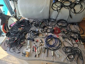 Job Lot Audio Cables Leads Etc Phono/XLR/1/4" JACK ASSORTED INCLUDES ADAPTERS - Bild 1 von 24