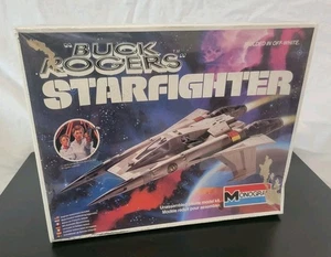 Monogram Buck Rogers Starfighter Unassemble Plastic Model Kit Sealed Box 1979 - Picture 1 of 9