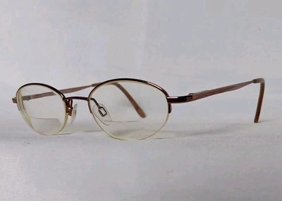 Revlon RV511 Eyeglass Frames Half Rim Brown  46□18-135 Spring Hinges  - Image 1 of 4