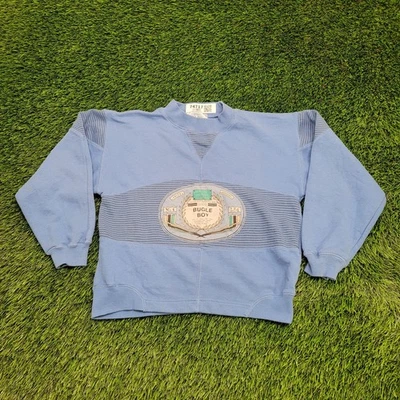 Sudadera Vintage Años 90 Bugle-Boy Adolescente Grande 18x19 Azul Foto 1 de 4