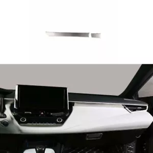 Tira de tablero de instrumentos de consola central para Toyota Corolla plateada acero 2020-2023 - Imagen 1 de 6