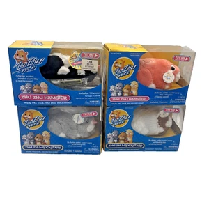 Lot Of 4 Zhu Zhu Pets Hamster Peachy & Pax Kingston New In Box - Picture 1 of 6