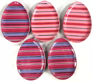 5 PIATTI UOVA DI PASQUA DEPT 56 CERAMICA ROSA 2 DISEGNI FESTA FESTA SNACK PIATTO USATI IN OTTIME CONDIZIONI! - Foto 1 di 8