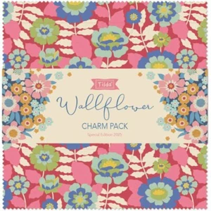 Tilda Wallflower Fabric | 5'' Charm Pack (40) PRE ORDER JUNE - Picture 1 of 21