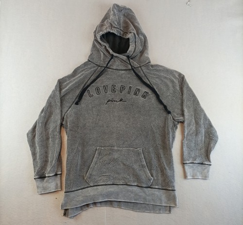 UNDERCOVER Felpa con cappuccio pullover sherpa rosa Victoria's Secret taglia M grigia