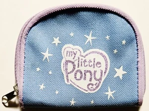 Cartera My Little Pony G3 2005 de colección logotipo oficial brillante azul/púrpura Hasbro - Imagen 1 de 3
