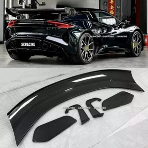 Dry Carbon Fiber Rear Trunk Lid Spoiler Wing GT4 Style Fits Lotus Emira 2023-24 - Picture 1 of 16