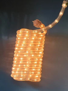 Tubo de PVC FlexoLight flexible de iluminación de cuerda incandescente cálido 120 V CA de 24 pies - Imagen 1 de 4