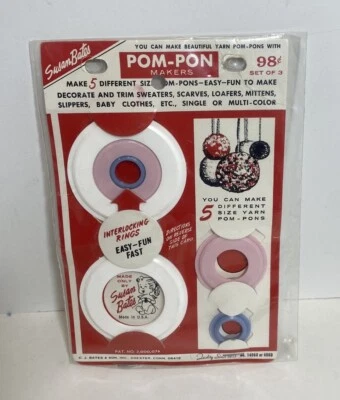 Susan Bates Vintage POM-PON Fabricante 5 Tamaños Diferentes Artículo #14060 *2C Foto 1 de 2