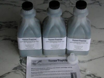 Three Bottles of Toner Refill for WorkCentre Pro 416 421 106R00443 106R00445 - Image 1 of 2