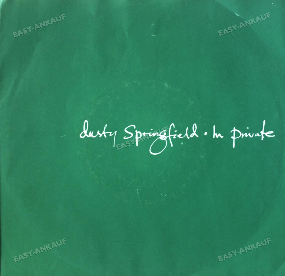 Dusty Springfield - In Private 7in 1989 (VG+/VG+) ' - Image 1 of 1