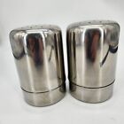 Wolfgang Puck Bistro Collection Large Salt and Pepper Shakers Stainless Steel
