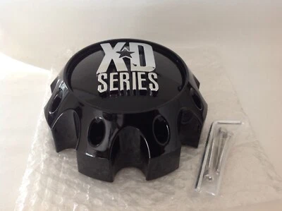 Gloss BLACK Center Cap fits XD Series 8 LUG 17 18 20 22 inch Rims 1079L170GB - Image 1 of 2