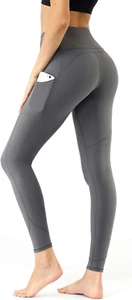 High Waist Yoga Pants with Pockets, Workout Pants for Women, Yoga Leggings with - Picture 1 of 12
