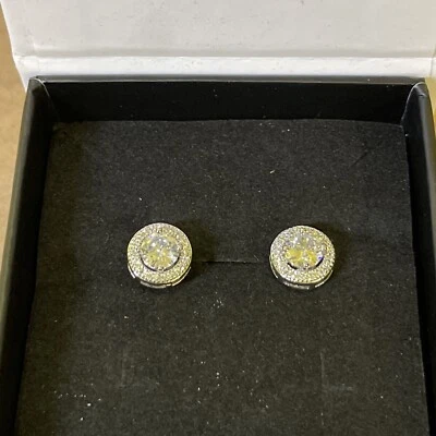 Brincos folheados a ouro branco 18k Cate & Chloe Sienna Soar - Imagem 1 de 4