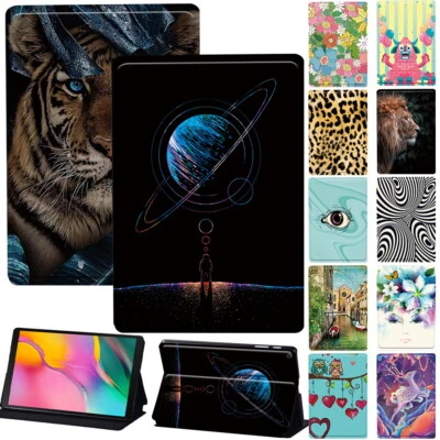 Leather Flip Stand Case Fit Samsung Galaxy Tab A A6 A7 A8 S4 S6 S5e A9 A9+Tablet - Image 1 of 4