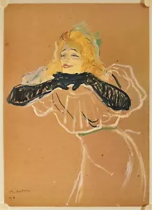 Affiche TOULOUSE LAUTREC Yvette Guilbert 1992 Exposition Grand Palais - Imagen 1 de 1