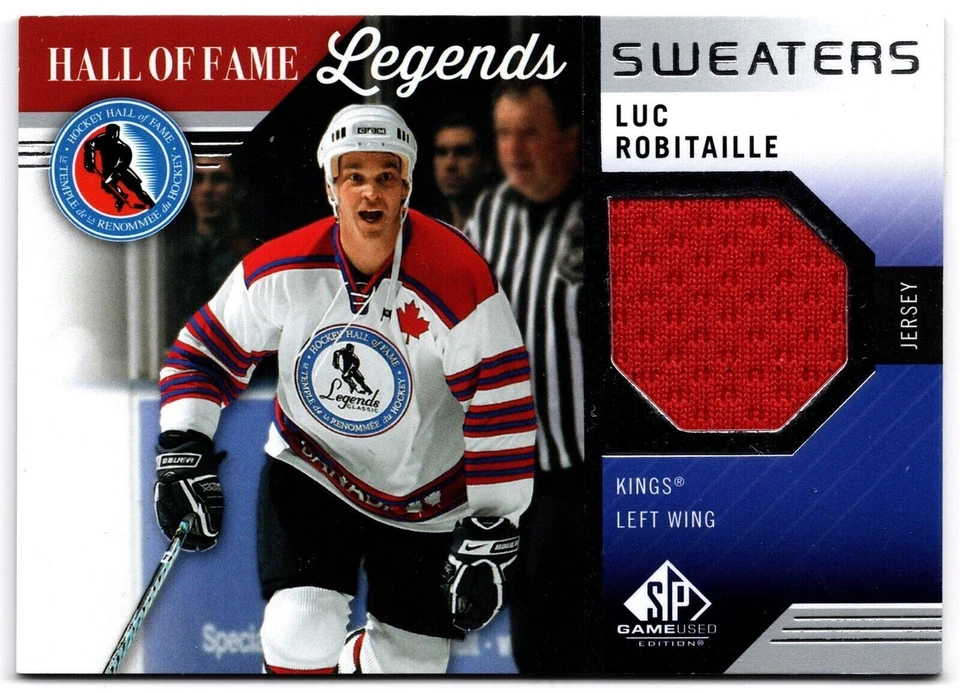 2021-22 SP Game Used Hall Of Fame Legends Sweaters LUC ROBITAILLE #HOF-LR Kings - Image 1 of 1