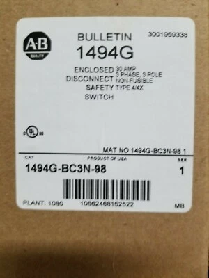 ALLEN BRADLEY 1494G-BC3N-98-413 - NEW IN BOX - Image 1 of 2