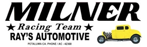 AMERICAN GRAFFITI *MILNER RACING TEAM* VYNIL DECAL - Picture 1 of 1
