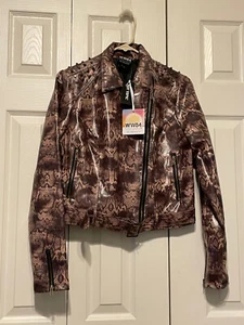 Her Universe Wonder Woman 1984 DC Comics Gepard Motorradjacke klein neu mit Etikett - Bild 1 von 6