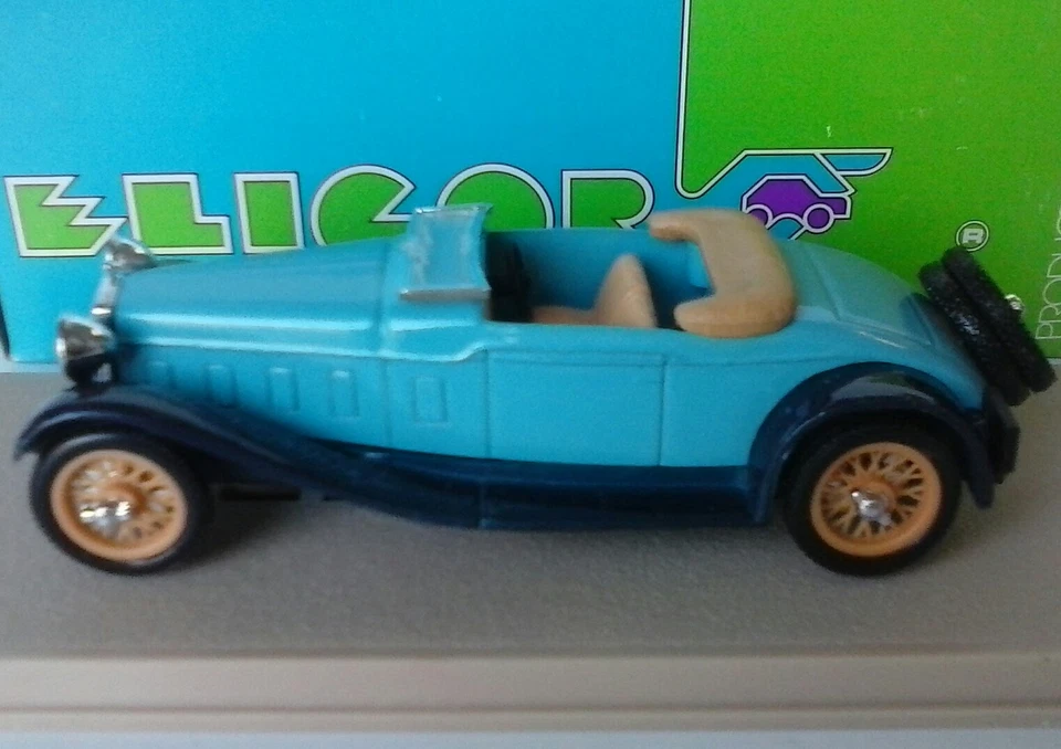ELIGOR 1:43 AUTO DIE CAST DELAGE D8S CABRIOLET 1932 DECOUVERT AZZURRO ART 1003 - Immagine 1 di 1