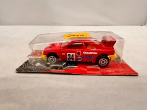 Majorette Peugeot 405 T16 Racing no.34 Red 1/60 International Market Only MIB - Picture 1 of 7