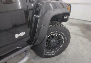 For Hummer H3 80mm Fiberglass Fender Flares (8 PCS) + (4Pcs) Mud Flaps - Picture 1 of 14
