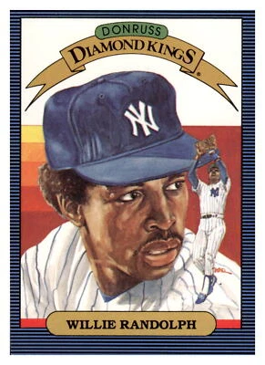 1986 Donruss #16 Willie Randolph   New York Yankees  DK Baseball NM - Image 1 of 2