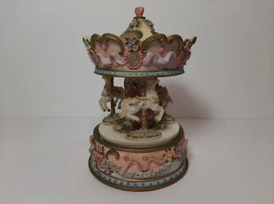 Ancien Carrousel / manège musical - Porcelaine - Merry Go Round - Photo 1/4