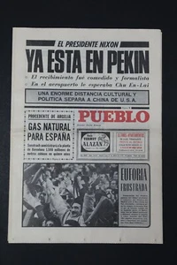 Antiguo Periodico PUEBLO, publicacion 21 Febrero 1972 Perfectamente conservado - Imagen 1 de 4
