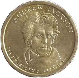 Andrew Jackson 2008 P Presidential Dollar Clashed Die Error Coin DD0 - Picture 1 of 5