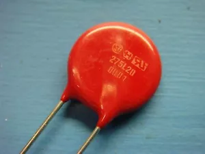 (10) VARISTOR DE ÓXIDO METÁLICO MÓVIL RADIAL HARRIS V275LA20A 275V 450pF 147m - Imagen 1 de 5