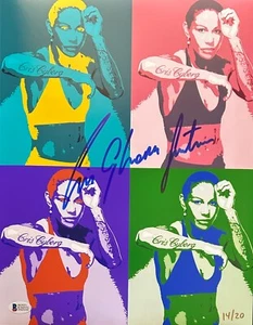 Cris "Cyborg" Justino - MMA/UFC - signed/signiert Custom Edit 11x14 mit Beckett - Bild 1 von 1