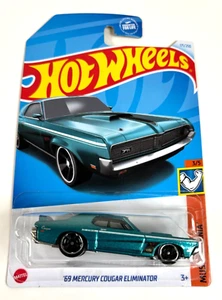 NEW - Hot Wheels '69 Mercury Cougar Eliminator Blue HW Muscle Mania - Picture 1 of 1