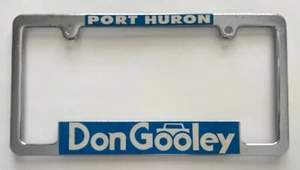 Vintage DON GOOLEY OLDSMOBILE CADILLAC Port Huron MI LICENSE PLATE FRAME VGC - Picture 1 of 3