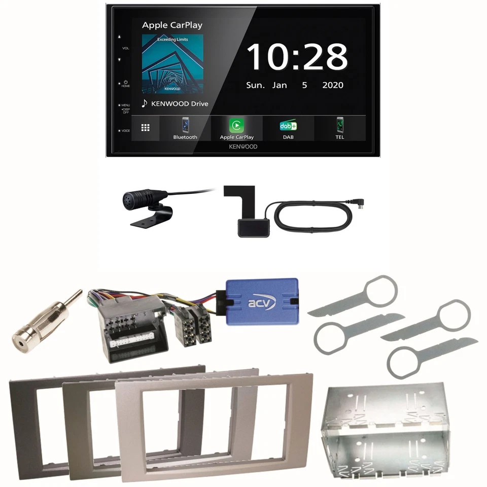 Kenwood DMX5020DABS Android Auto Einbauset für Ford Kuga Fusion Galaxy S-Max - Bild 1 von 1