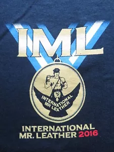 CAMISA INTERNATIONAL MR. CUERO CHICAGO 2016 NEGRA S/S TALLA MEDIANA NUEVA - Imagen 1 de 2
