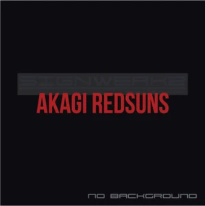 Akagi Redsuns sticker decal jdm initial d Itsuki Takeuchi pair - Bild 1 von 12