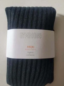 NWT Girls 4 y XS Gymboree 2018 HOLIDAY black ribbed TIGHTS fall winter htf new - Picture 1 of 1