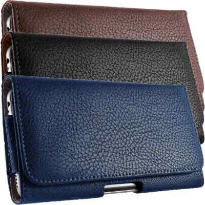 For Samsung Galaxy S24 Plus/Ultra Leather Carry Pouch Loops Holster Case Cover - Image 1 of 4