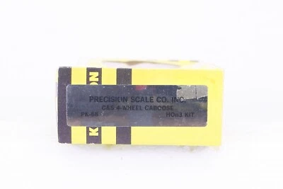 HOn3 Precision Scale Co. / Kemtron Brass C&S 4 Wheel Caboose Kit PK-68 - Image 1 of 4