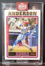 2023 Topps Archives Signature Series Auto 2005 Garret Anderson #10/10 Angels