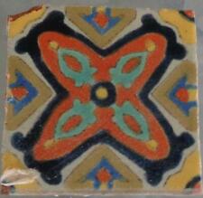 Antique Hand Painted Davies & McDonald Tile Company 5" Tile - GDC - Tunisian