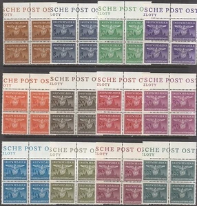 Stamp Germany Poland General Gov't Mi D25-36 Sc NO25-36 CR Block 1943 WWII MNH - Picture 1 of 1