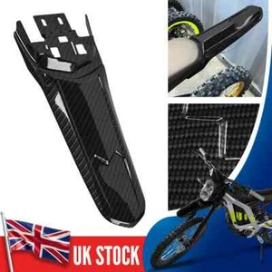 Carbon Fiber Extended Rear Fender Mud Flap Guard For Sur Ron Light Bee X S UK - Picture 1 of 11